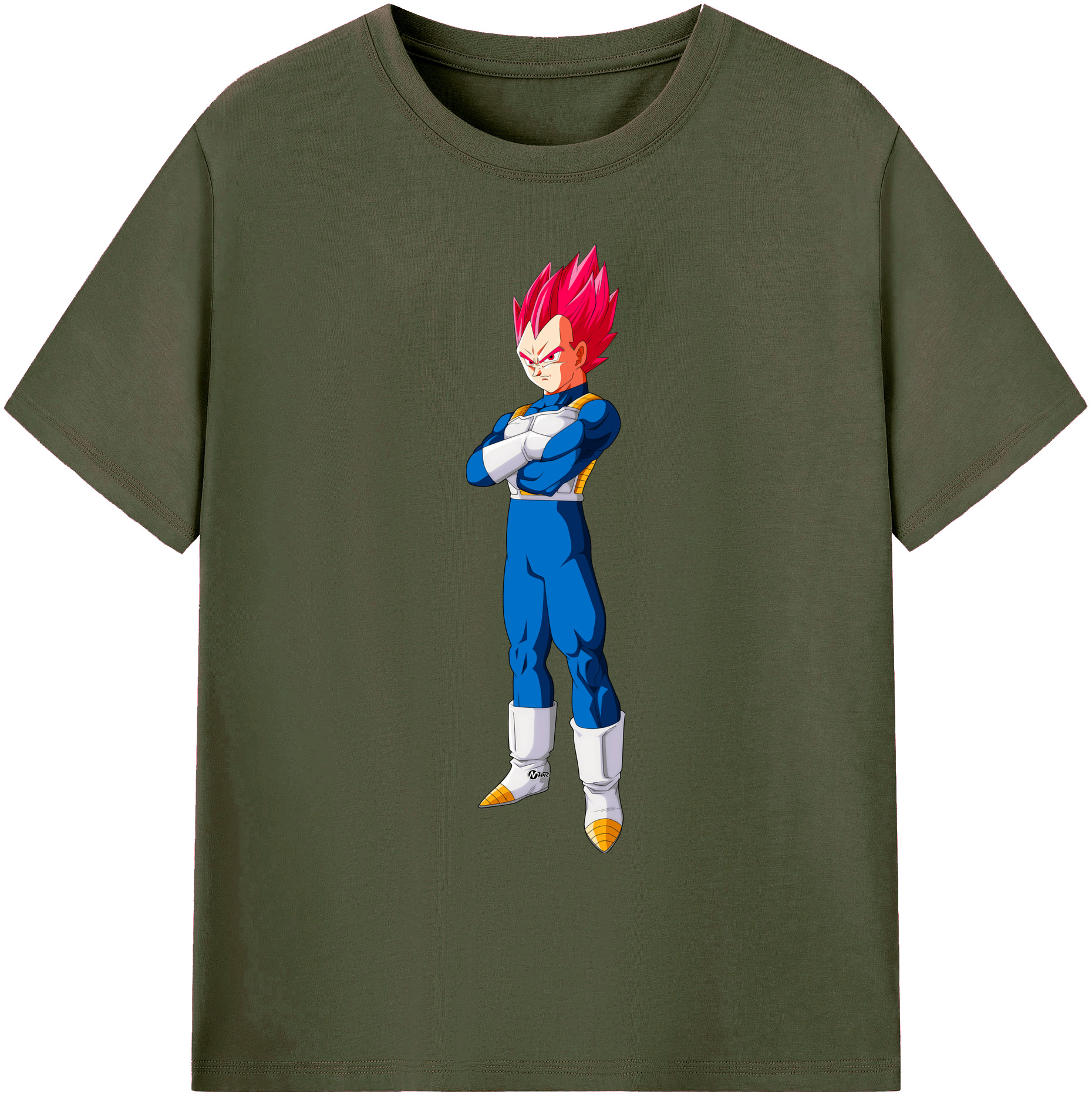（画像用） ドラゴンボール ベジータ四世（Bejīta Yonsei）DRAGON BALL Vegeta IV 綿100％ メンズ半袖Tシャツ｜肌触りやわらか＆通気性